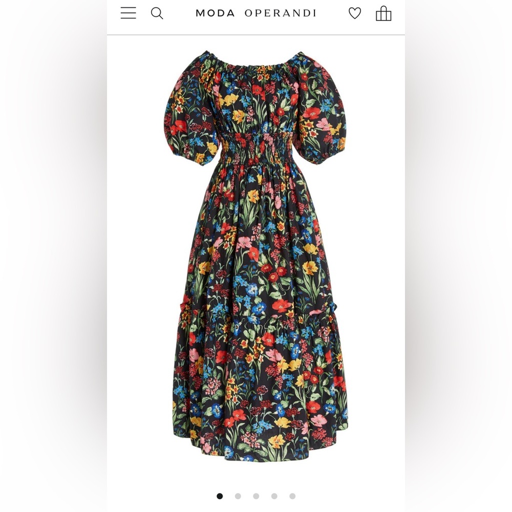 Cara Cara mimi Dress - Black with Multicolor Floral size medium